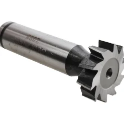 Woodruff Keyseat Cutter: 7/8" Cut Dia, 1/4" Cut Width, 1/2" Shank Dia, Staggered Tooth