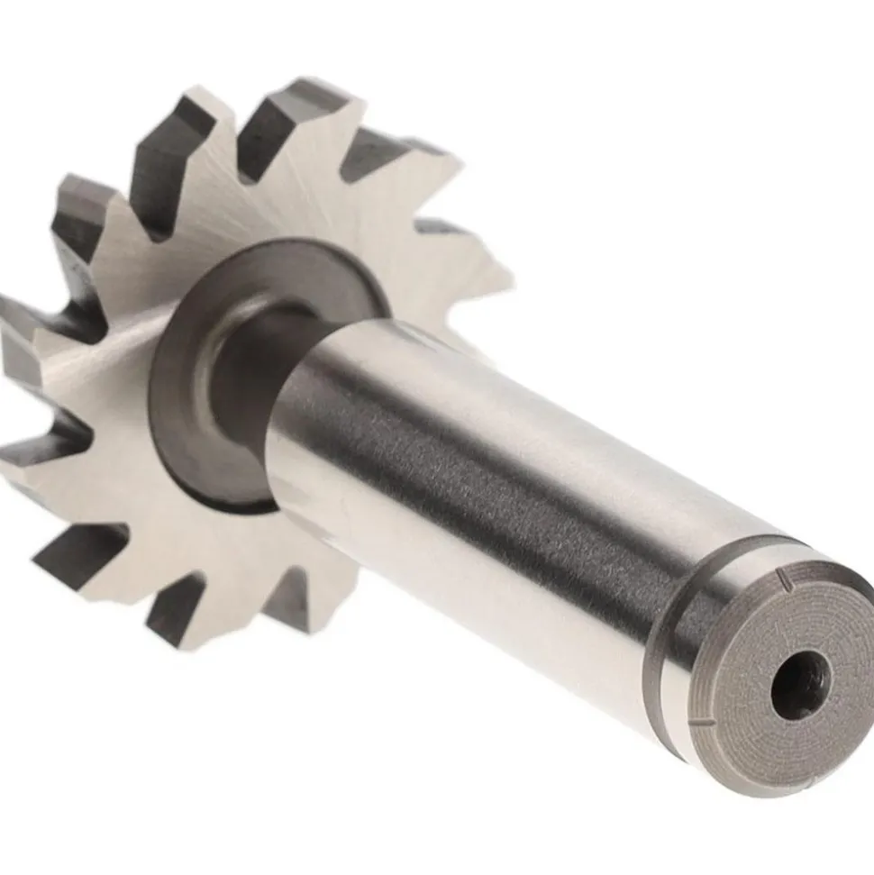 Woodruff Keyseat Cutter: 1-1/4" Cut Dia, 3/16" Cut Width, 1/2" Shank Dia, Staggered Tooth