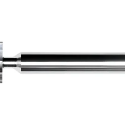 Woodruff Keyseat Cutter: 16.00 mm Cut Dia, 2.00 mm Cut Width, 12.70 mm Shank Dia, Straight Tooth