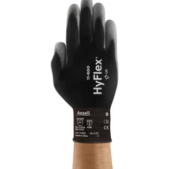 Work Gloves: 11-600, Size Large, Polyurethane-Coated, Nylon, Industrial