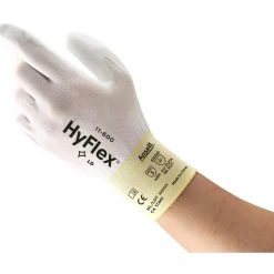 Work Gloves: 11-600, Size Large, Polyurethane-Coated, Nylon, Industrial