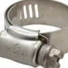 Worm Gear Clamp: Lined Worm Drive, SAE 8, 1/2 to 1" Dia, Stainless Steel Band