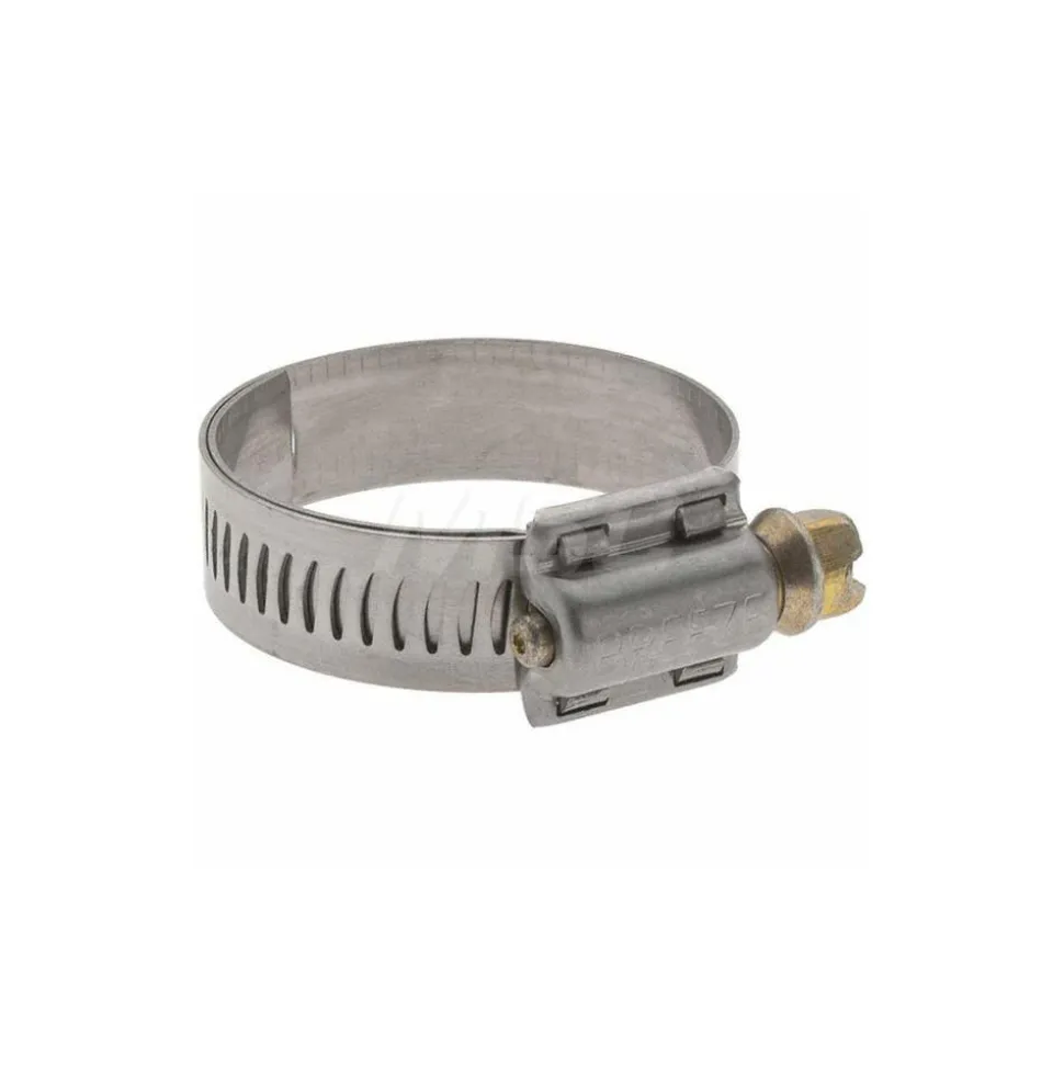 Worm Gear Clamp: Protection Liner Worm Drive, SAE 16, 13/16 to 1-1/2" Dia, Stainless Steel Band