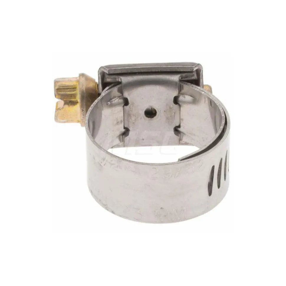 Worm Gear Clamp: Protection Liner Worm Drive, SAE 8, 1/2 to 29/32" Dia, Stainless Steel Band