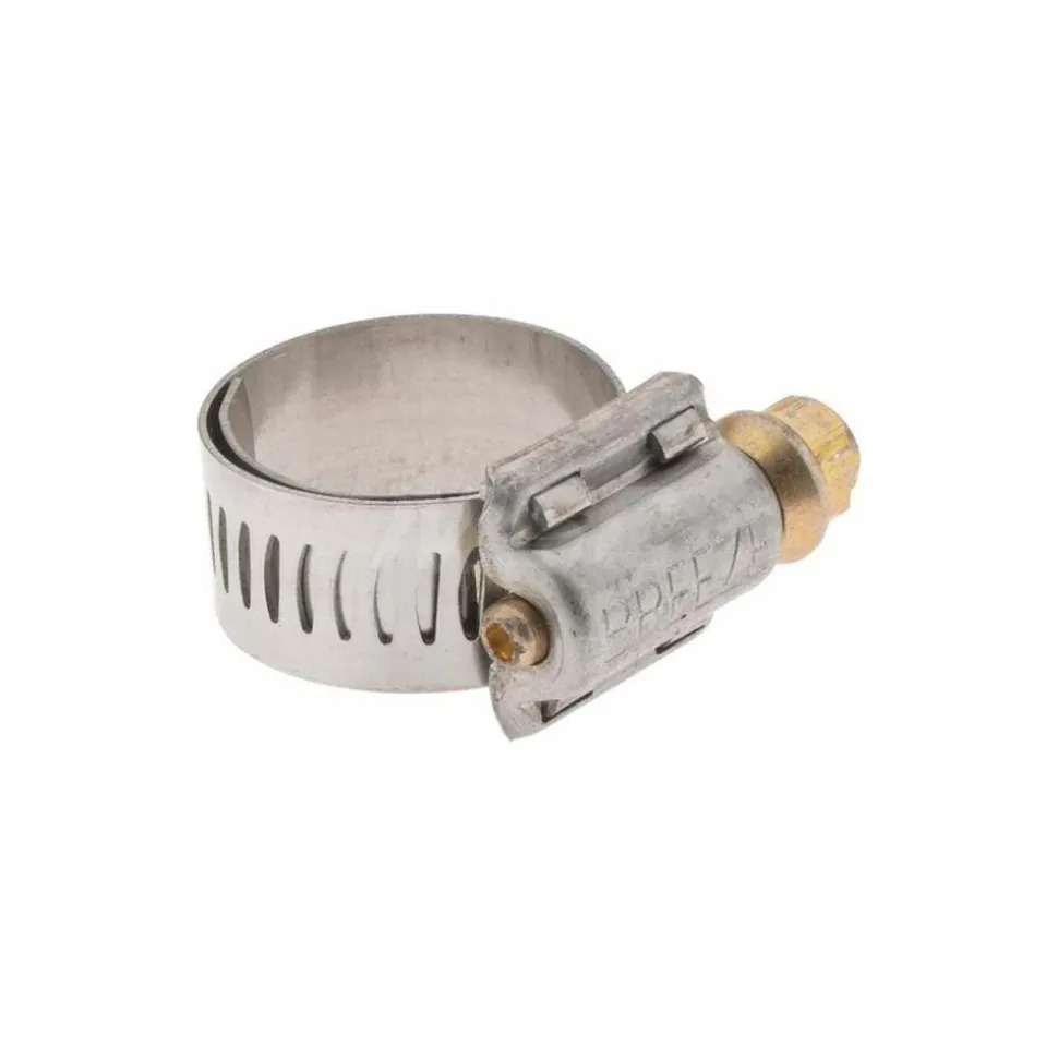 Worm Gear Clamp: Protection Liner Worm Drive, SAE 8, 1/2 to 29/32" Dia, Stainless Steel Band