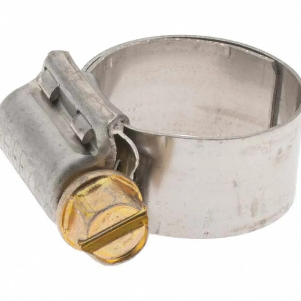 Worm Gear Clamp: Protection Liner Worm Drive, SAE 8, 1/2 to 29/32" Dia, Stainless Steel Band