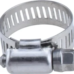 Worm Gear Clamp: Worm Drive, SAE 10, 1/2 to 1-1/16" Dia, Stainless Steel Band
