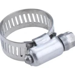 Worm Gear Clamp: Worm Drive, SAE 10, 1/2 to 1-1/16" Dia, Stainless Steel Band