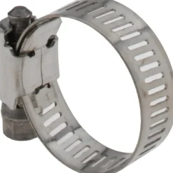 Worm Gear Clamp: Worm Drive, SAE 12, 1/2 to 1-1/4" Dia, Stainless Steel Band