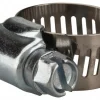 Worm Gear Clamp: Worm Drive, SAE 6, 3/8 to 7/8" Dia, Stainless Steel & Carbon Steel Band