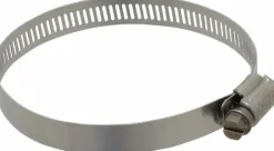 Worm Gear Clamp: Worm Drive, SAE 48, 2-9/16 to 3-1/2" Dia, Stainless Steel Band