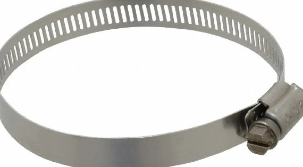 Worm Gear Clamp: Worm Drive, SAE 48, 2-9/16 to 3-1/2" Dia, Stainless Steel Band