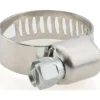 Worm Gear Clamp: Worm Drive, SAE 6, 7/16 to 25/32" Dia, Stainless Steel Band