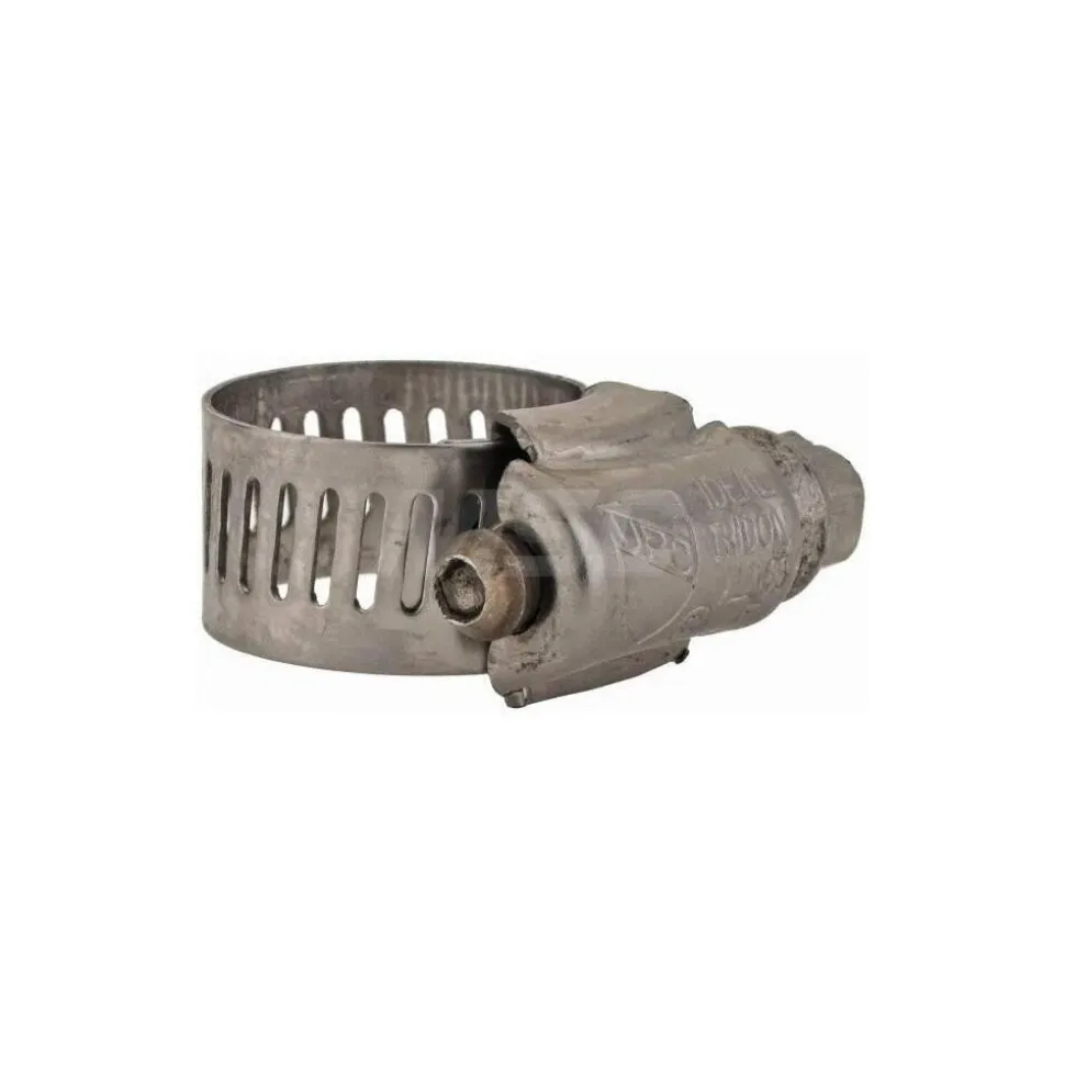 Worm Gear Clamp: Worm Drive, SAE 6, 3/8 to 7/8" Dia, Stainless Steel Band