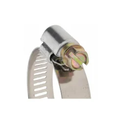 Worm Gear Clamp: Worm Drive, SAE 16, 13/16 to 1-1/2" Dia, Stainless Steel Band