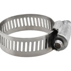 Worm Gear Clamp: Worm Drive, SAE 16, 11/16 to 1-1/2" Dia, Stainless Steel Band