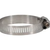 Worm Gear Clamp: Worm Drive, SAE 28, 1-5/16 to 2-1/4" Dia, Stainless Steel Band