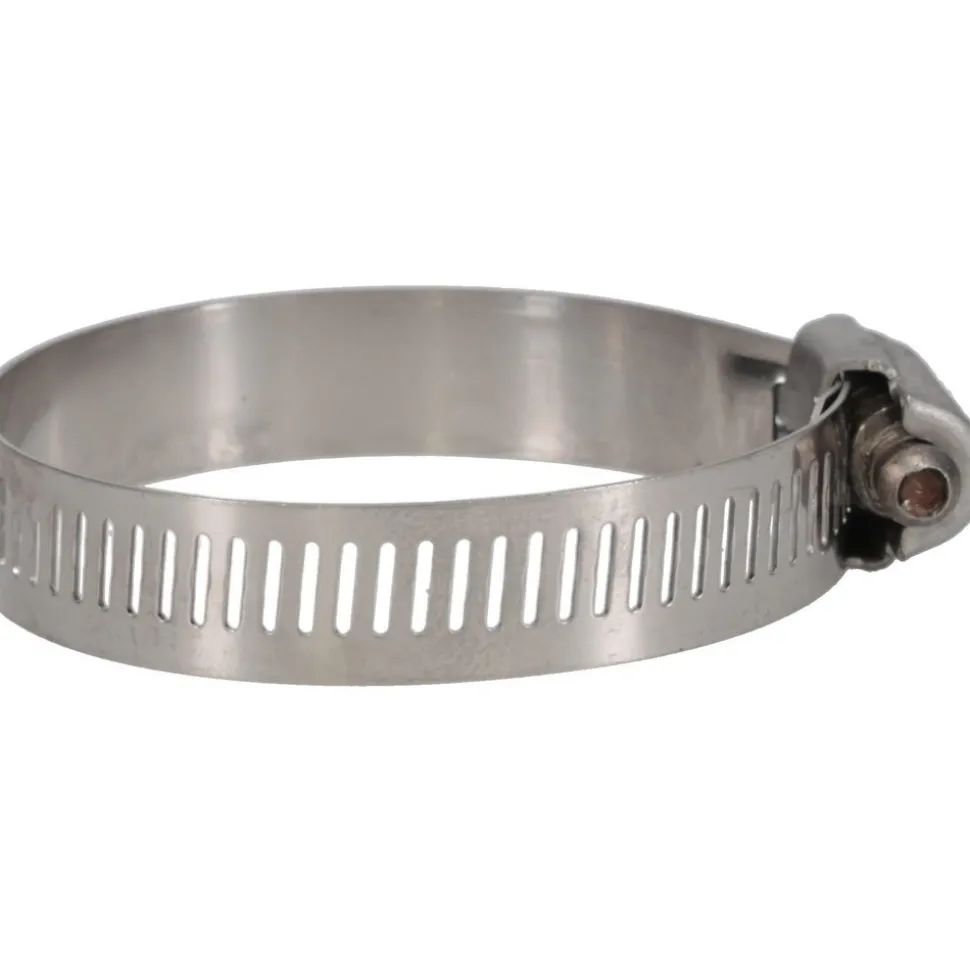 Worm Gear Clamp: Worm Drive, SAE 28, 1-5/16 to 2-1/4" Dia, Stainless Steel Band