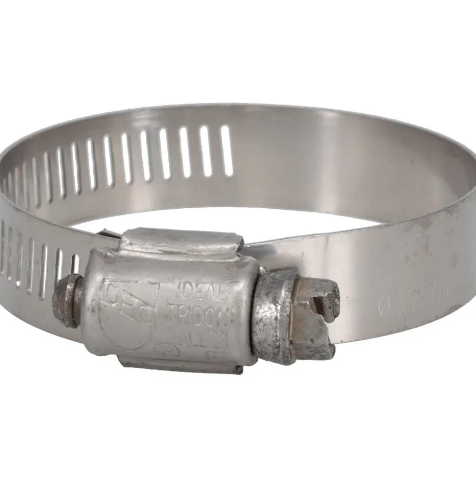 Worm Gear Clamp: Worm Drive, SAE 28, 1-5/16 to 2-1/4" Dia, Stainless Steel Band