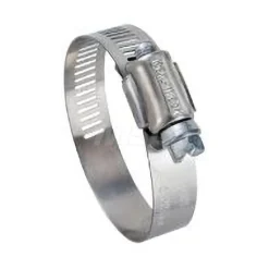 Worm Gear Clamp: Worm Drive, SAE 6, 3/8 to 7/8" Dia, Stainless Steel Band