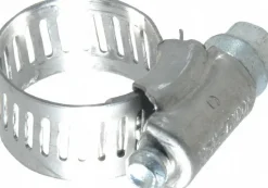 Worm Gear Clamp: Worm Drive, SAE 6, 3/8 to 7/8" Dia, Stainless Steel Band
