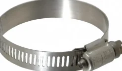 Worm Gear Clamp: Worm Drive, SAE 32, 1-9/16 to 2-1/2" Dia, Stainless Steel Band