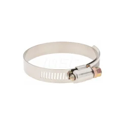 Worm Gear Clamp: Worm Drive, SAE 48, 2-9/16 to 3-1/2" Dia, Stainless Steel Band
