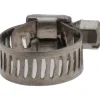 Worm Gear Clamp: Worm Drive, SAE 4, 1/4 to 5/8" Dia, Stainless Steel Band