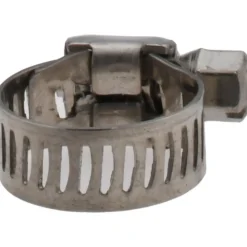 Worm Gear Clamp: Worm Drive, SAE 4, 1/4 to 5/8" Dia, Stainless Steel Band