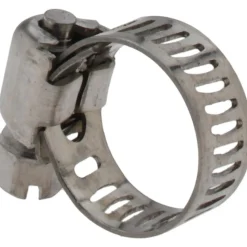Worm Gear Clamp: Worm Drive, SAE 4, 1/4 to 5/8" Dia, Stainless Steel Band