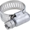 Worm Gear Clamp: Worm Drive, SAE 6, 3/8 to 7/8" Dia, Stainless Steel Band