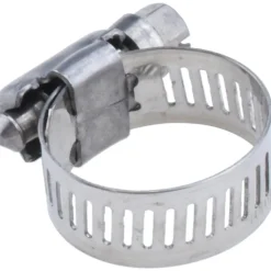 Worm Gear Clamp: Worm Drive, SAE 6, 3/8 to 7/8" Dia, Stainless Steel Band