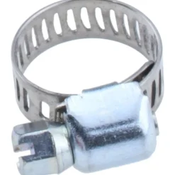 Worm Gear Clamp: Worm Drive, SAE 4, 1/4 to 5/8" Dia, Stainless Steel & Carbon Steel Band
