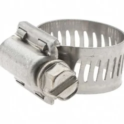 Worm Gear Clamp: Worm Drive, SAE 6, 7/16 to 25/32