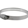 Worm Gear Clamp: Worm Drive, SAE 56, 3-1/16 to 4" Dia, Stainless Steel Band