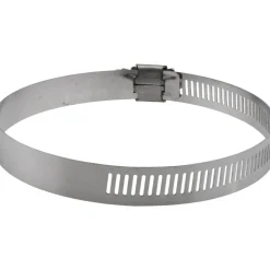 Worm Gear Clamp: Worm Drive, SAE 56, 3-1/16 to 4" Dia, Stainless Steel Band