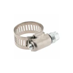 Worm Gear Clamp: Worm Drive, SAE 8, 1/2 to 29/32" Dia, Stainless Steel Band