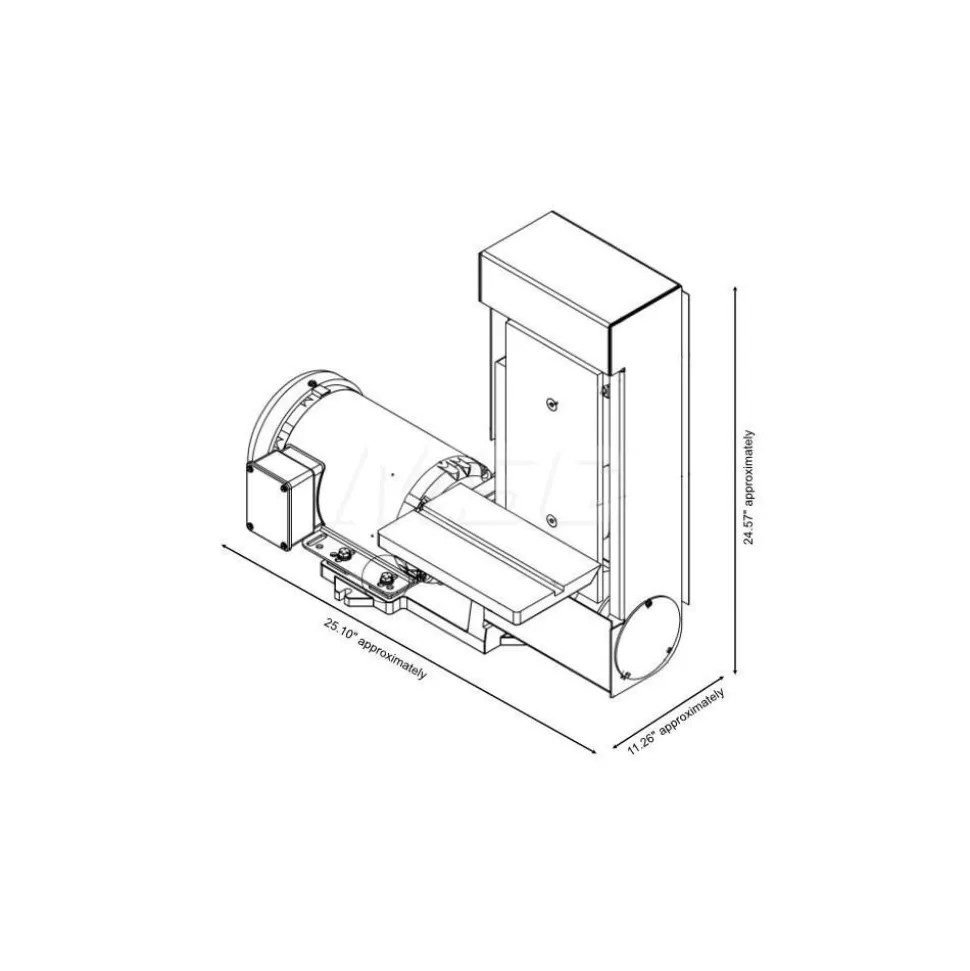 48" x 6" Belt Sanding Machine: Horizontal & Vertical