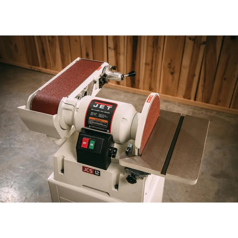 48" x 6" Horizontal & Vertical Combination Sanding Machine: 12" Disc Dia