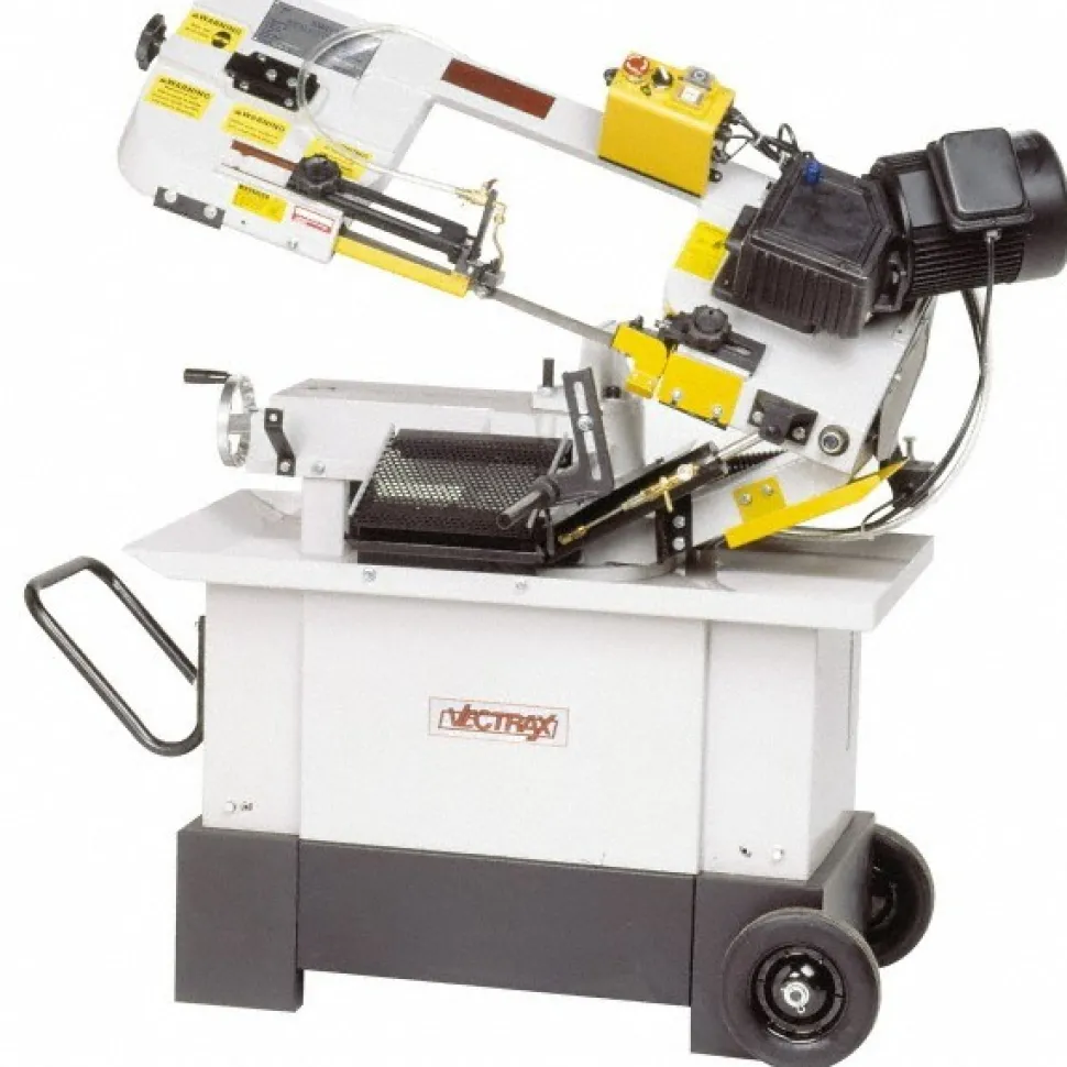 7 x 10-1/2" Manual Combo Horizontal & Vertical Bandsaw: Geared Head