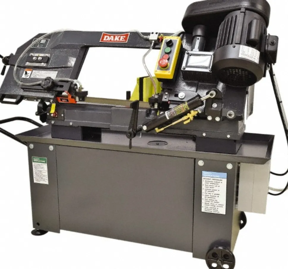 9 x 12" Manual Horizontal Bandsaw: Step Pulley