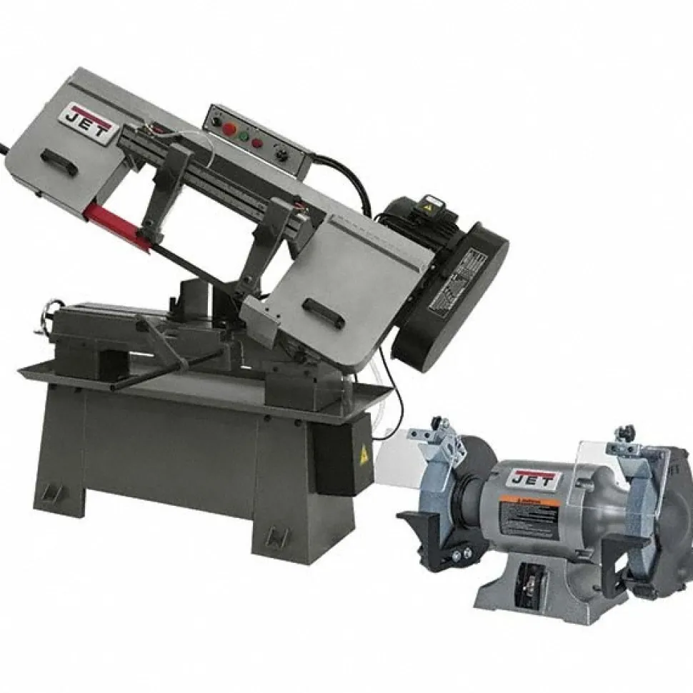 9 x 13" Manual Horizontal Bandsaw: Step Pulley