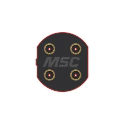 116X25MM ALUM ROCKLOCK 52MM BASE