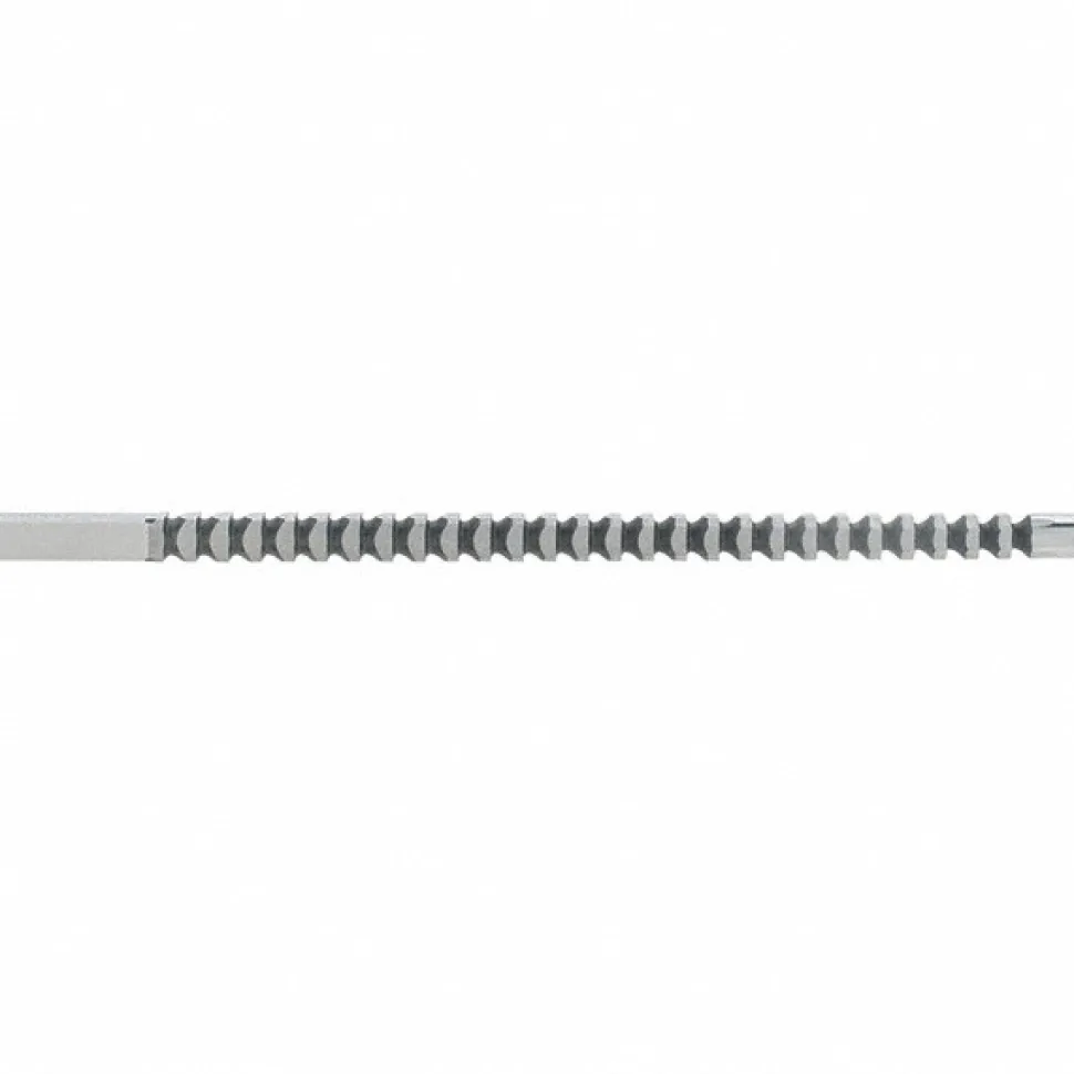1/4" x 6-1/2" Overall Length, 17/64" Pilot Hole Dia, Square Broach