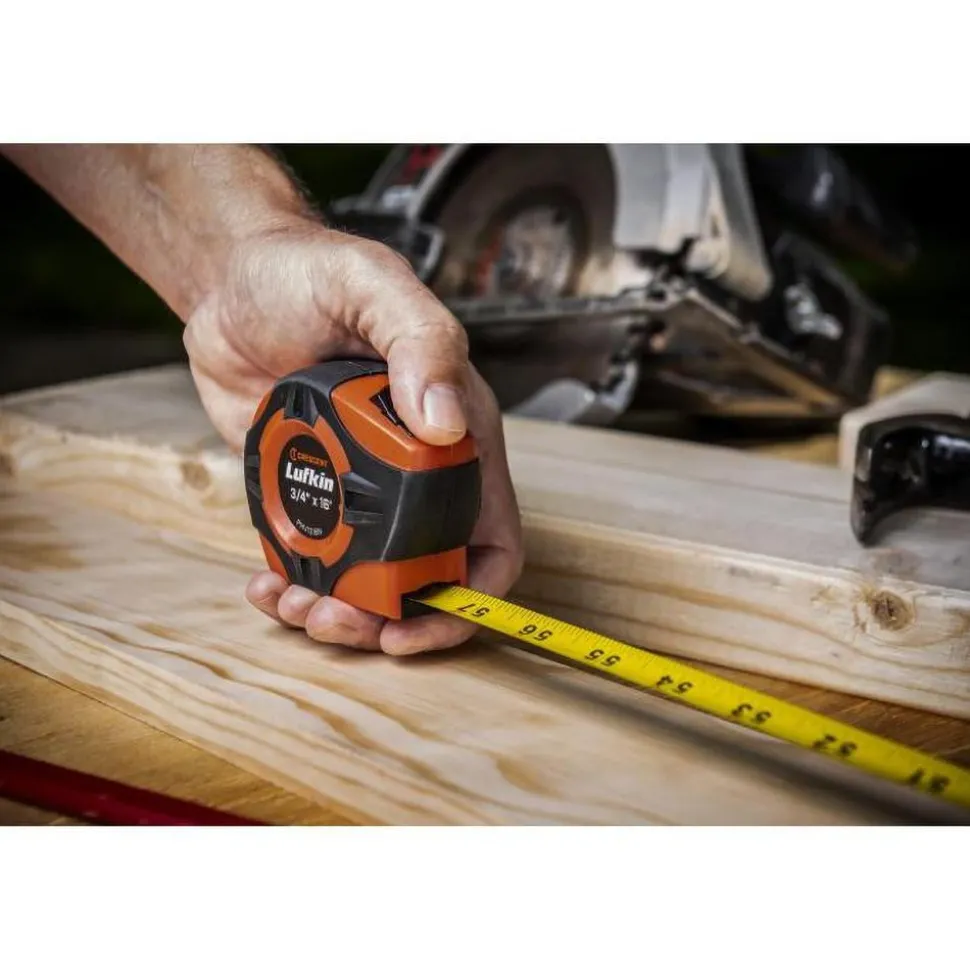 3/4" x 16' P1000 Series Yellow Clad A2 Blade Power Return Tape Measure