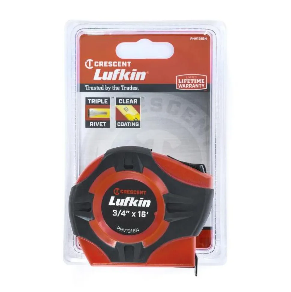 3/4" x 16' P1000 Series Yellow Clad A2 Blade Power Return Tape Measure