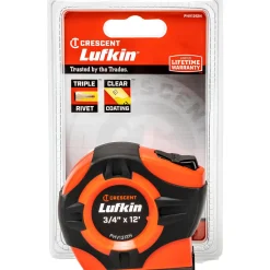 3/4" x 12' Quikread® Power Return Yellow Clad Tape Measure