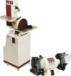 48" x 6" Vertical Combination Sanding Machine: 12" Disc Dia