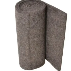 12 x 72 x 1/4" Gray Pressed Wool Felt Sheet