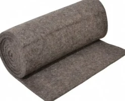 12 x 72 x 1/4" Gray Pressed Wool Felt Sheet